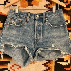 Levi’s Distressed Denim Women Shorts